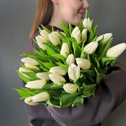 Букет «Белые тюльпаны»
