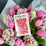 Мармелад: букет с тюльпанами и гиацинтами - Фотография 6