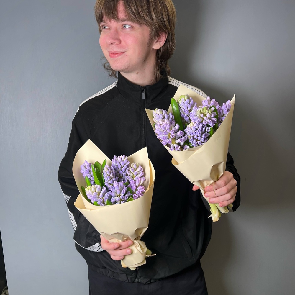 Букет с гиацинтами