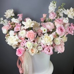 цветы, коробка, доставка, Санкт-Петербург, Питер, СПб, купить, большая, большой, подарок, день рождения, юбилей, свадьба, заказ, композиция - Фотография 2