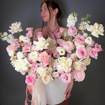 цветы, коробка, доставка, Санкт-Петербург, Питер, СПб, купить, большая, большой, подарок, день рождения, юбилей, свадьба, заказ, композиция - Фотография 4