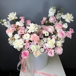 цветы, коробка, доставка, Санкт-Петербург, Питер, СПб, купить, большая, большой, подарок, день рождения, юбилей, свадьба, заказ, композиция - Фотография 5