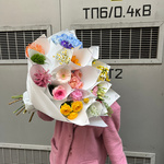 Дофаминовый букет в корейском стиле, размер XL от RoseMarkt - Фотография 5