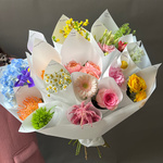 Дофаминовый букет в корейском стиле, размер XL от RoseMarkt - Фотография 6