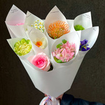 Дофаминовый букет в корейском стиле, размер S - Фотография 3