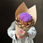 Артишок в крафте — монобукет из артишока - Фотография 1